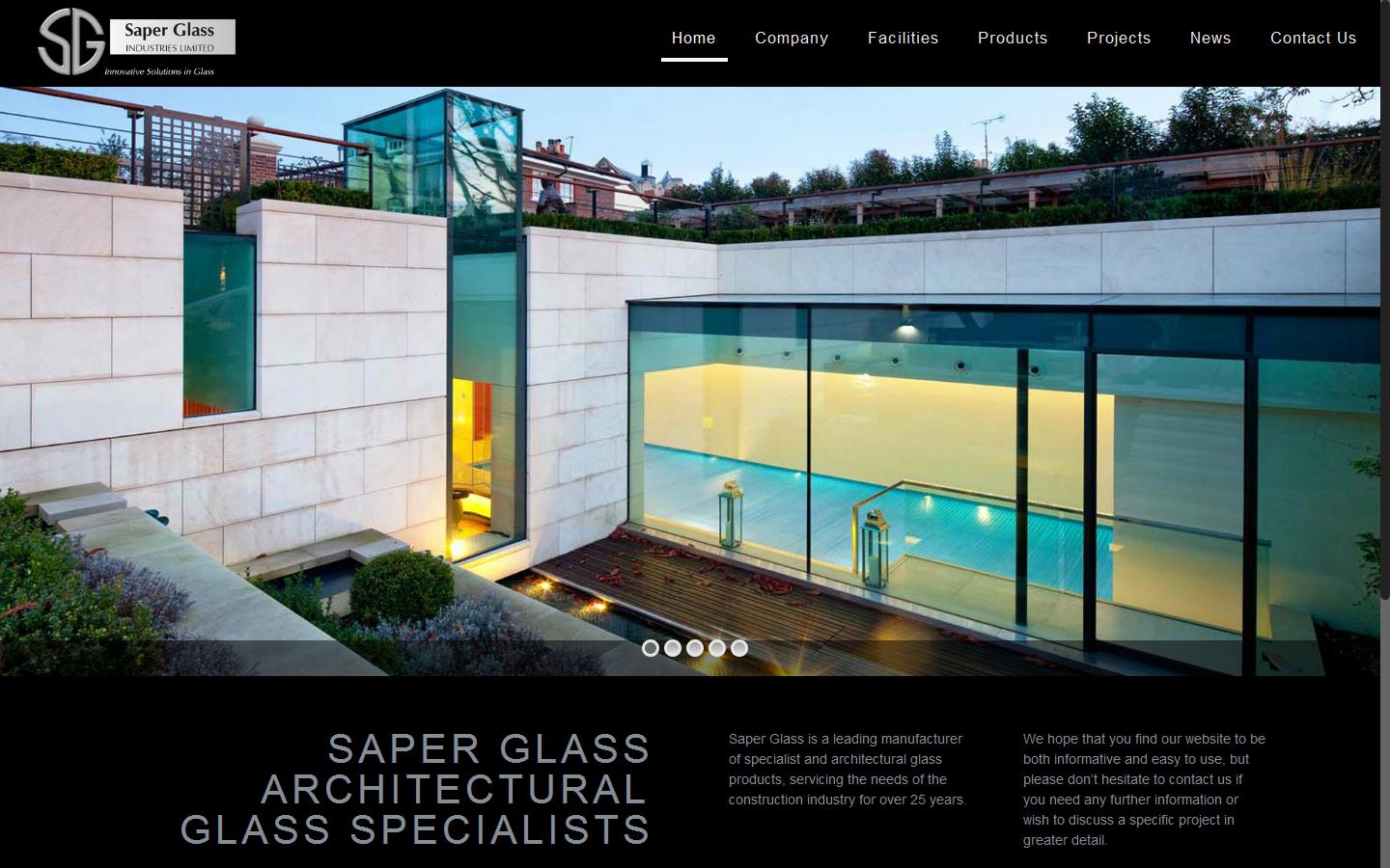 Saper Glass Website