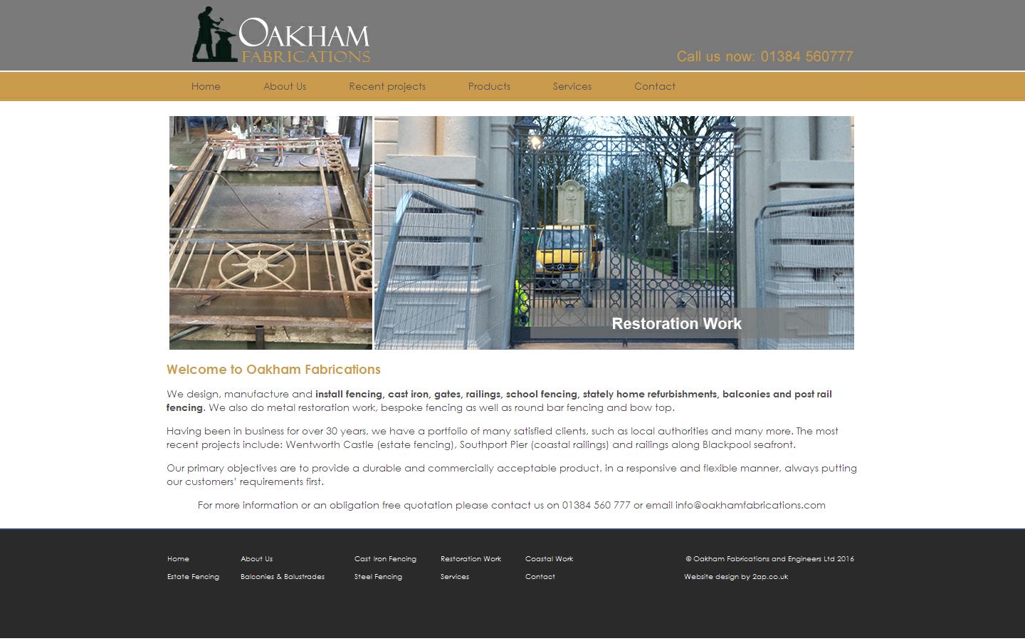 Oakham Fabrications Website