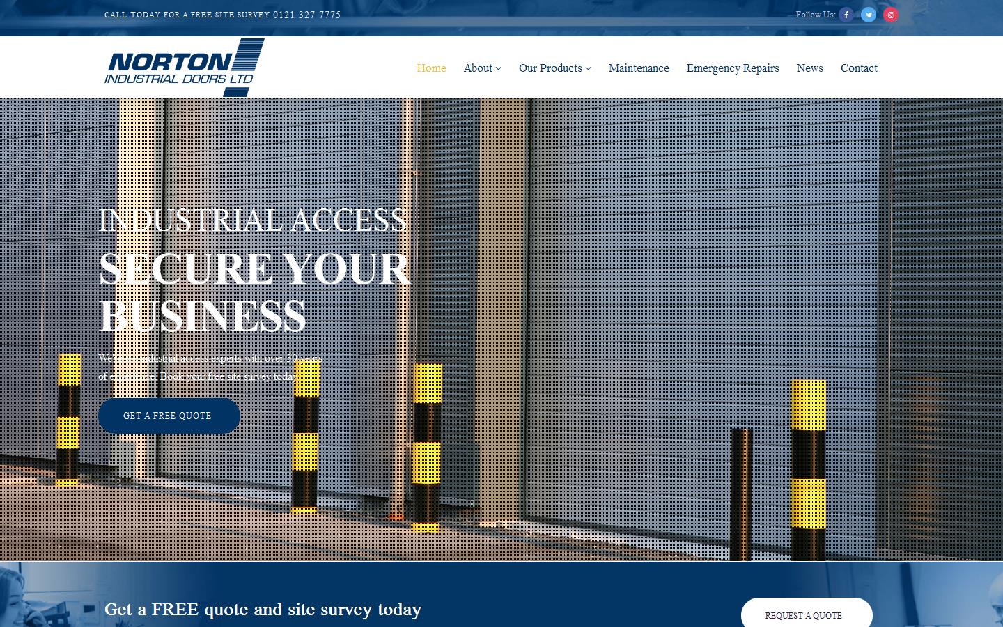 Norton Industrial Doors Ltd Website