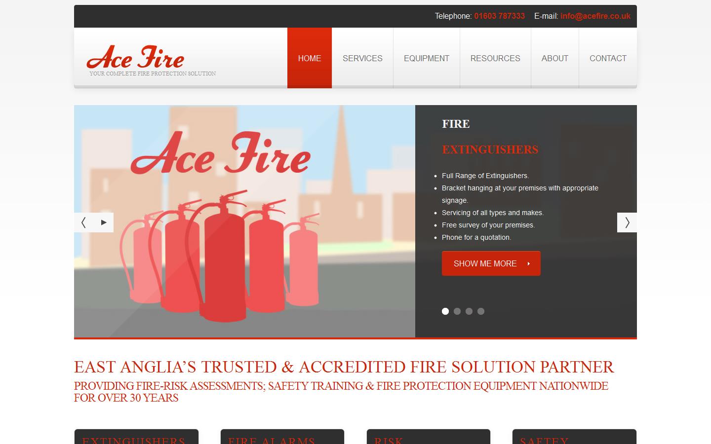 Ace Fire Website