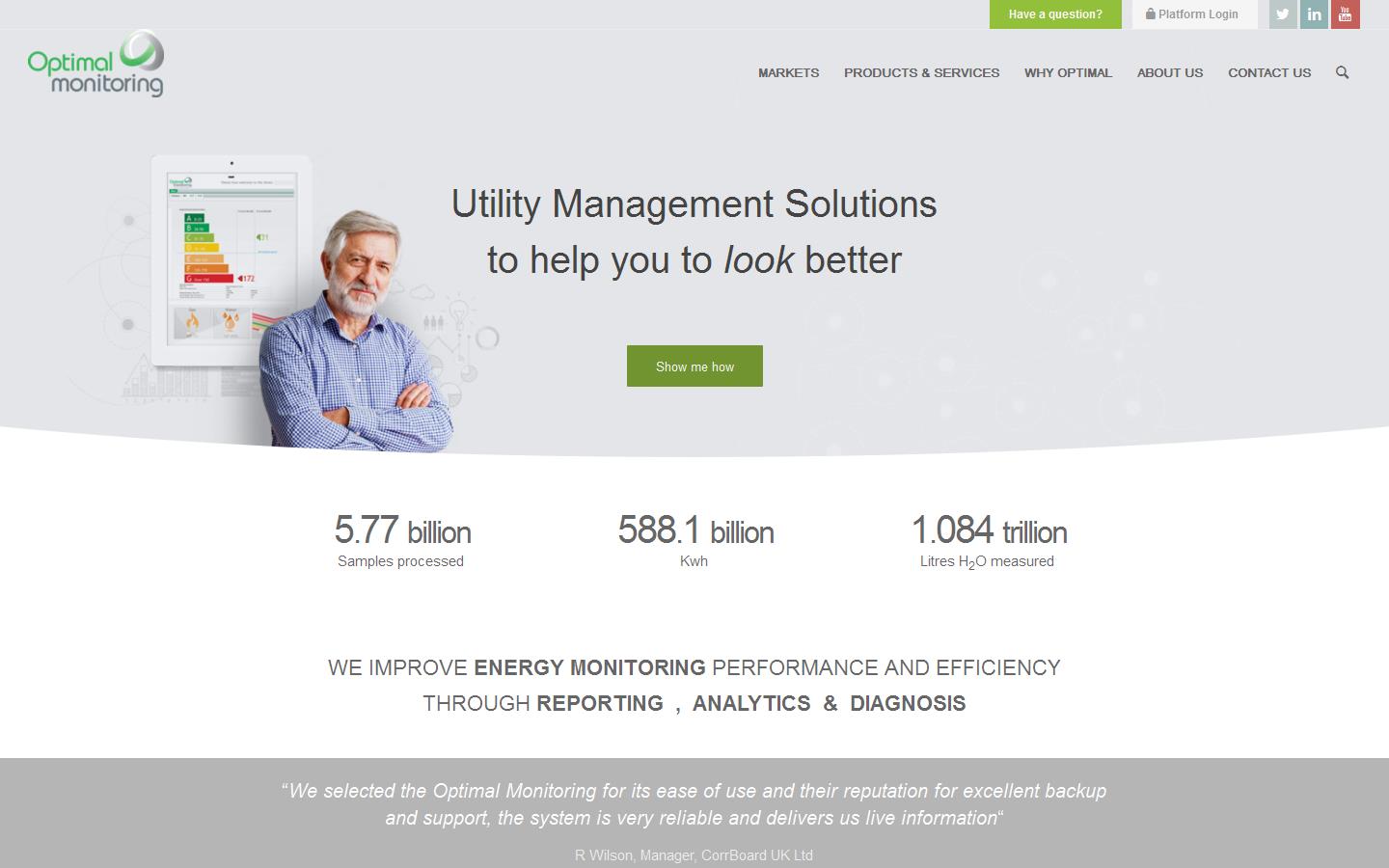 Optimal Monitoring Ltd Website