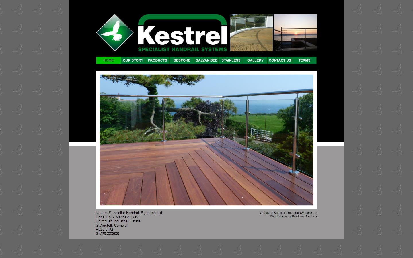 Kestrel Specialist Handrail Systems Website