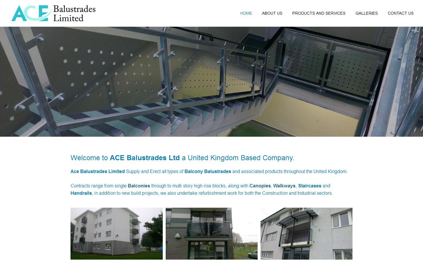 Ace Balustrades Ltd Website