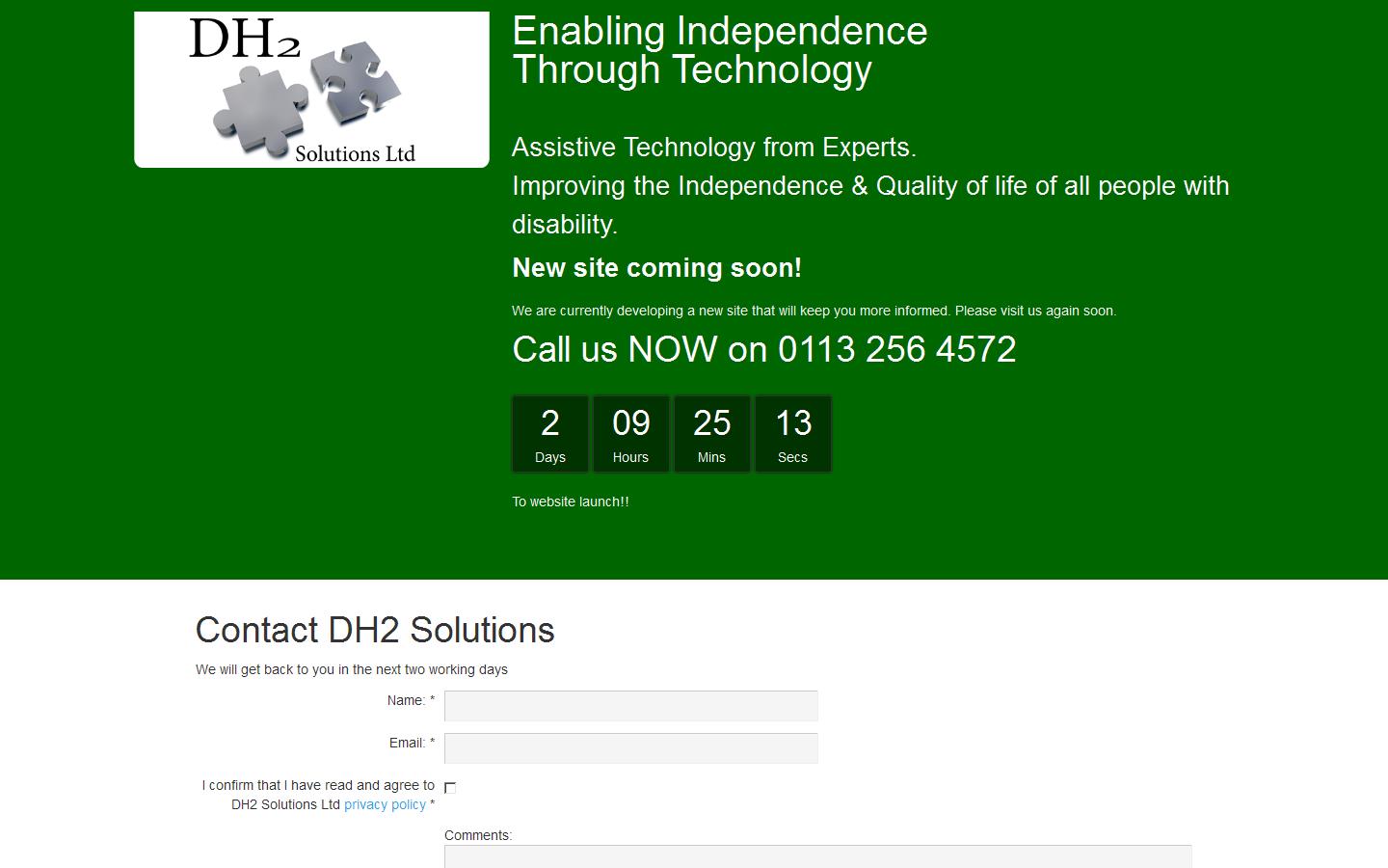 D H 2 Solutions Ltd Website