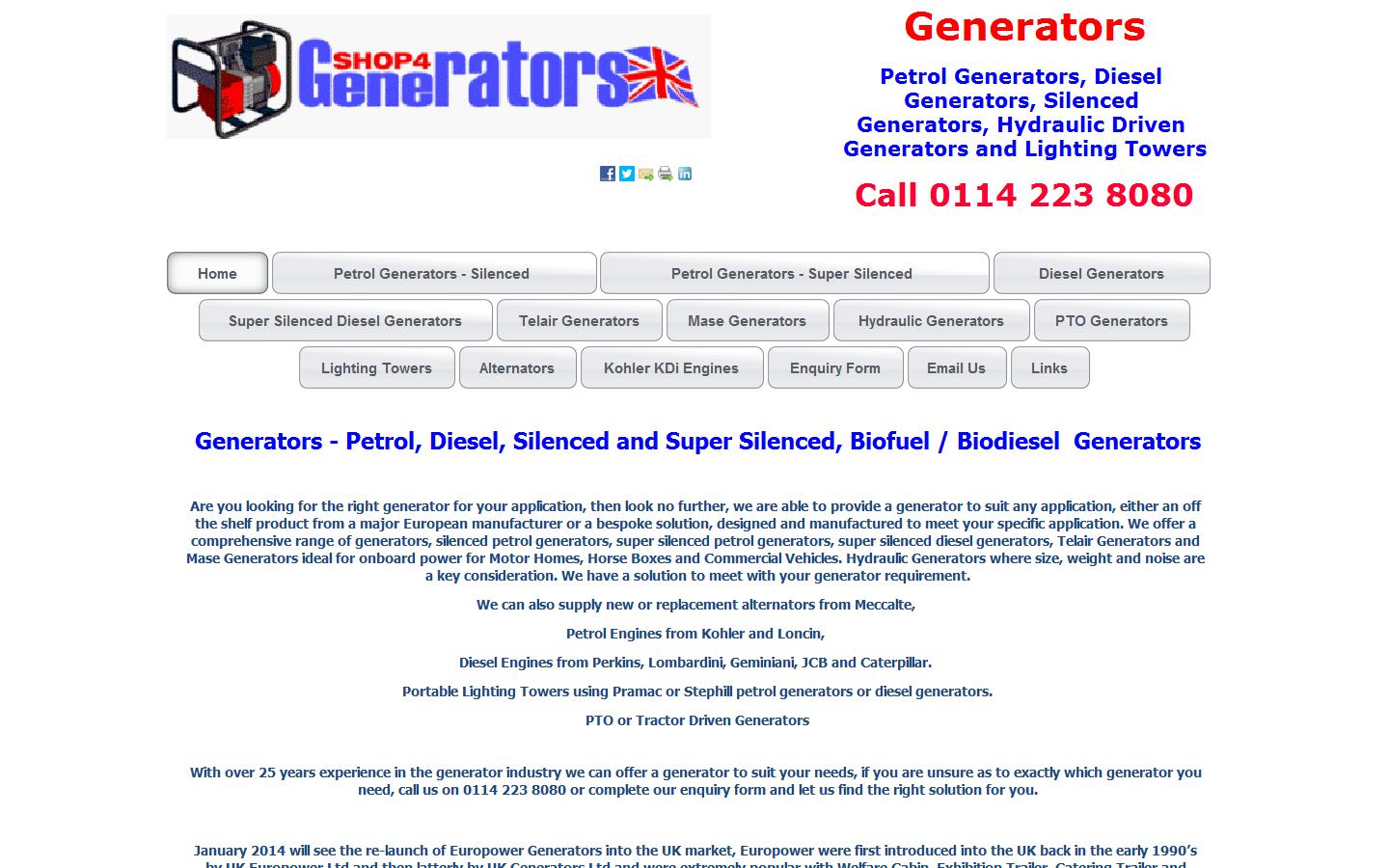 Hydraulic Generators Ltd Website