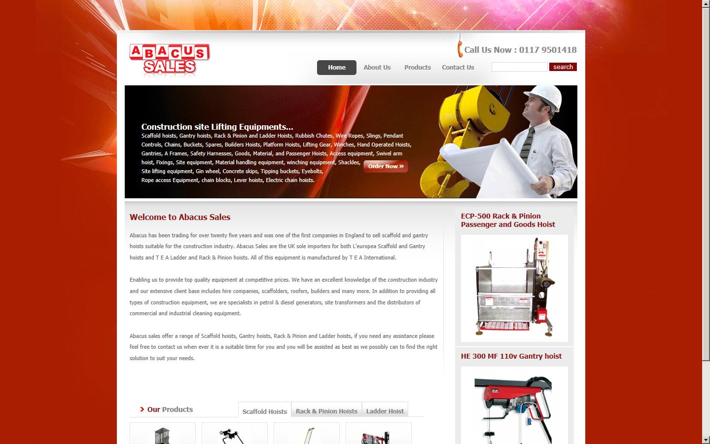 Abacus Sales Ltd Website