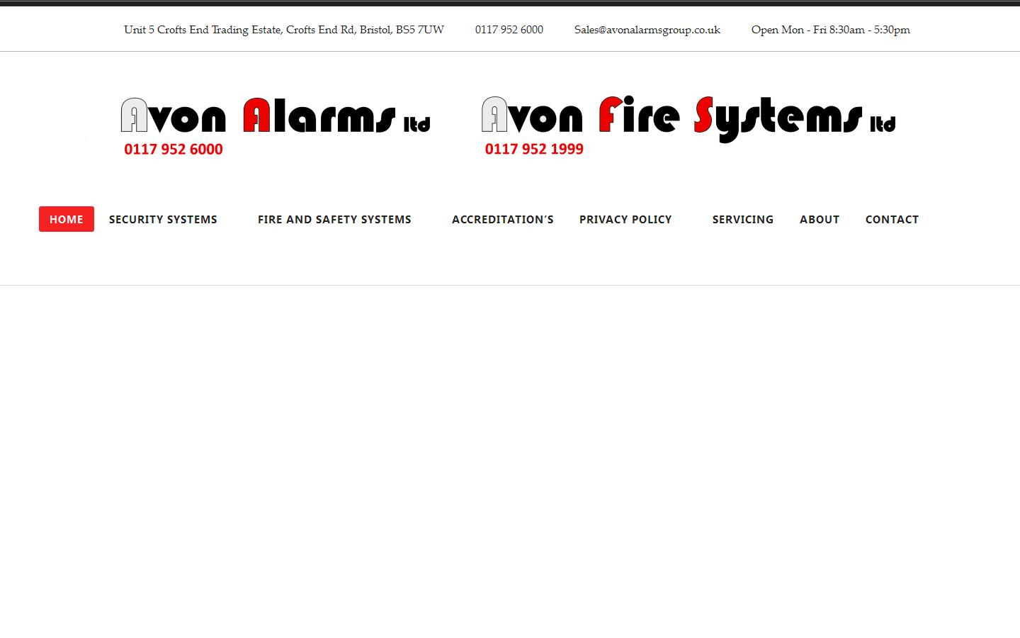 Avon Fire Systems Website