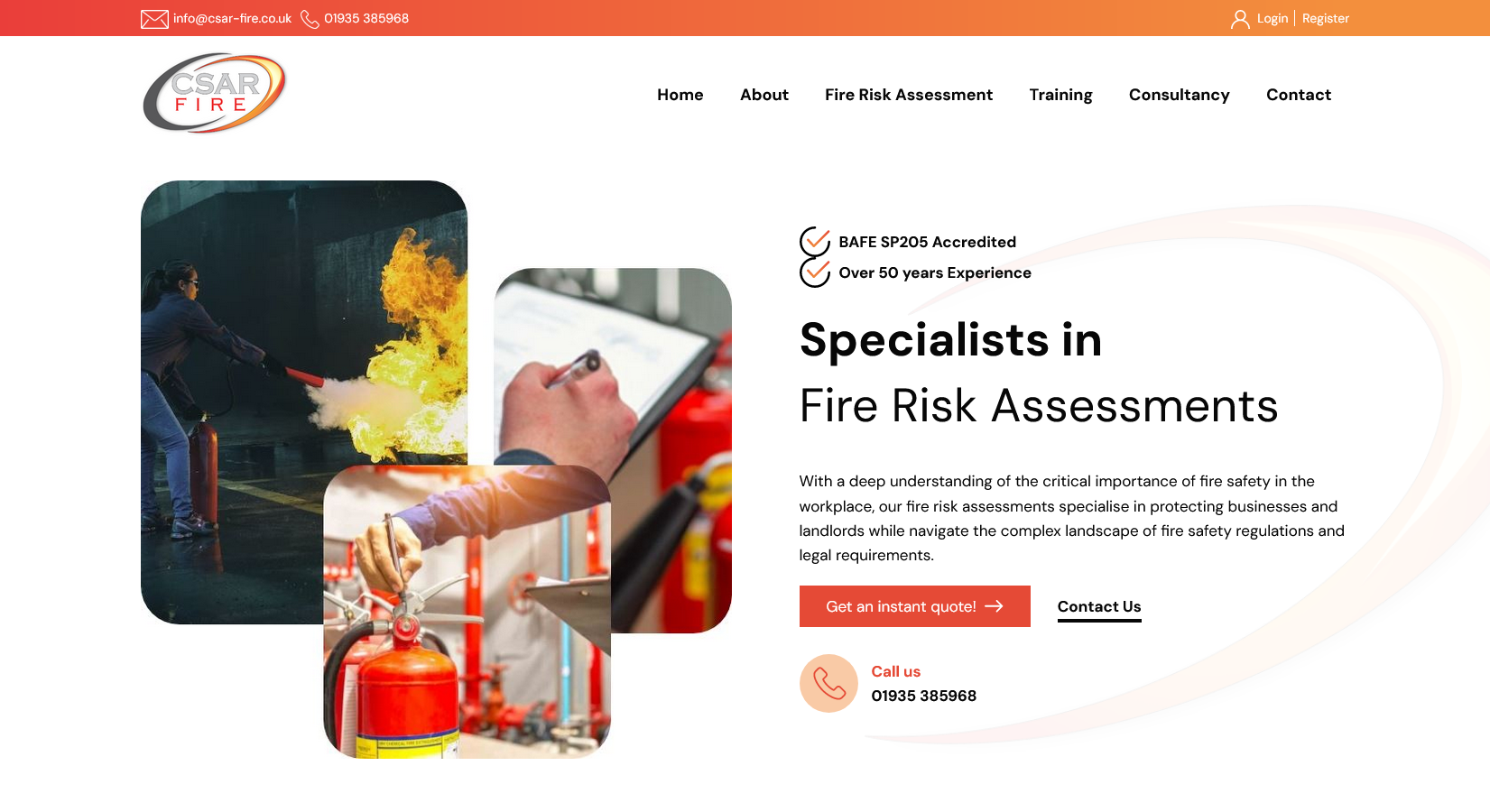 CSAR Fire Ltd Website