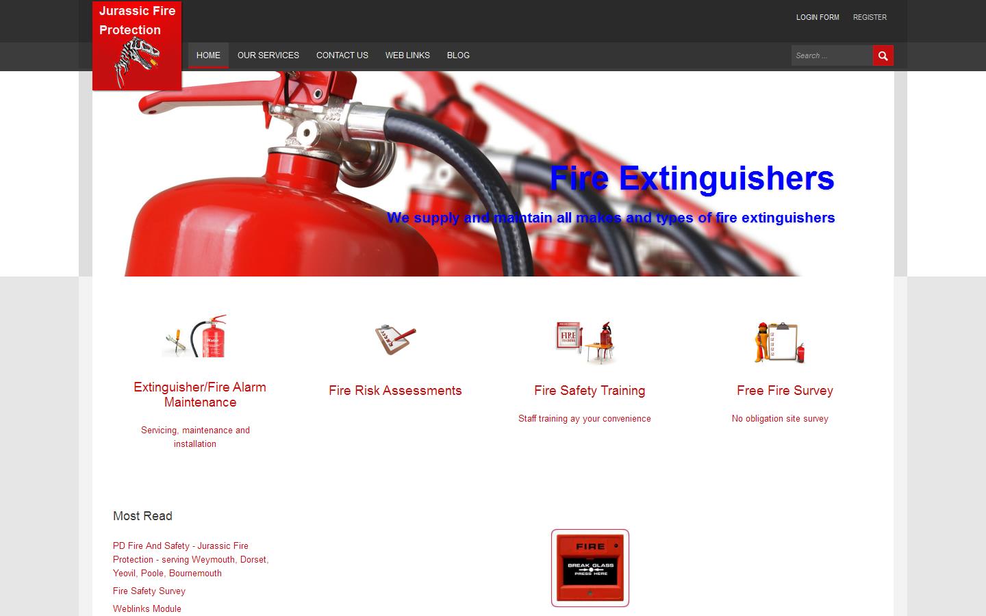 Jurassic Fire Protection Website