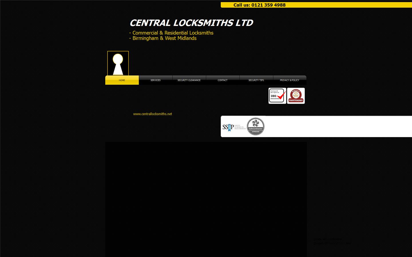 Central Locksmiths Ltd Website