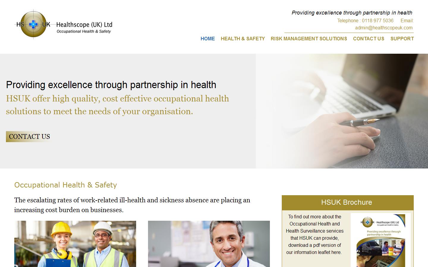 Healthscope UK Ltd Website