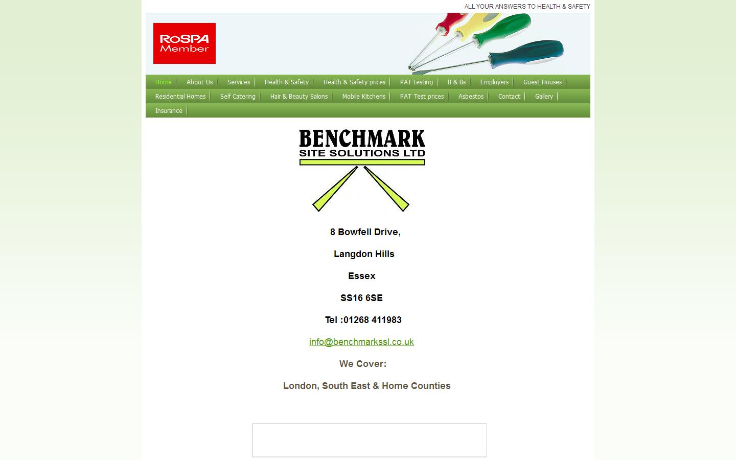 Benchmark Site Solutions Ltd Website