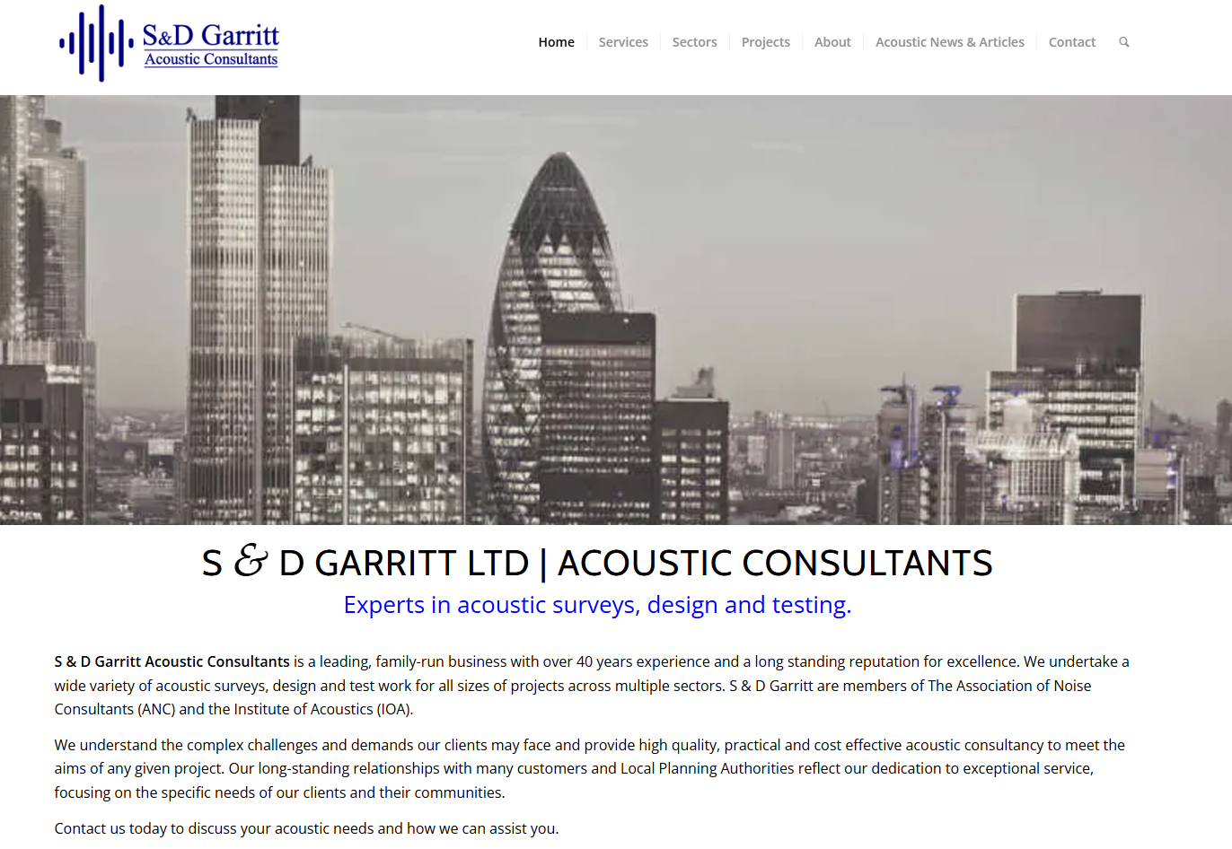 S & D Garritt Ltd Website