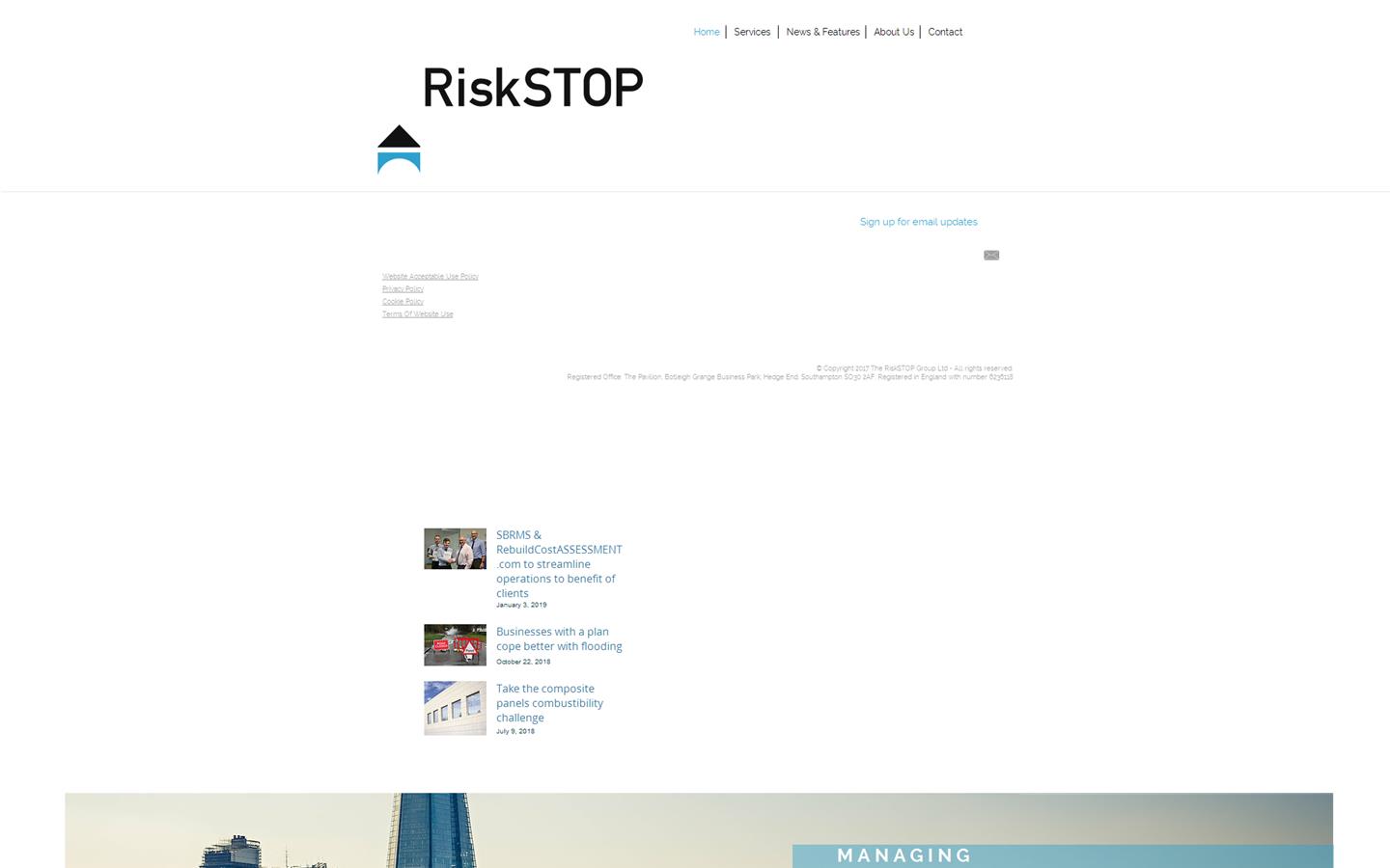 Risk Stop Website