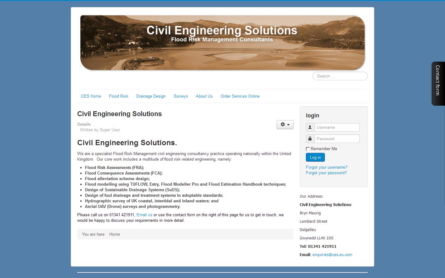 Civil Engineering Solutions Website