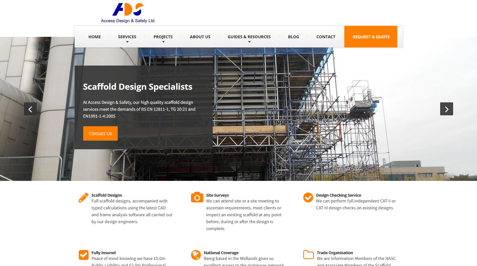 Access Design & Safety Ltd Website