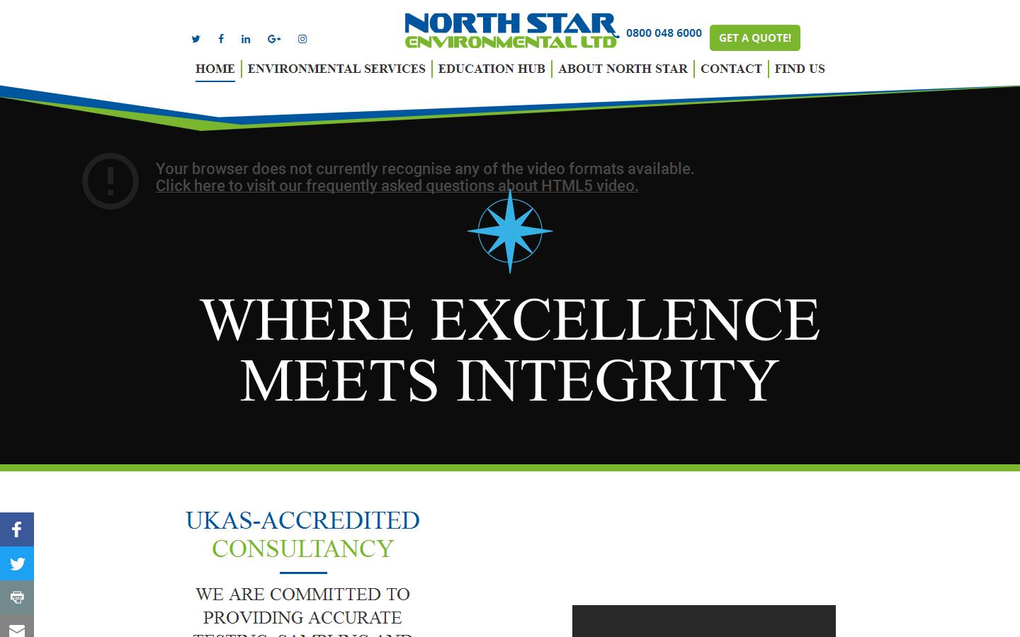 North Star Environmental Website