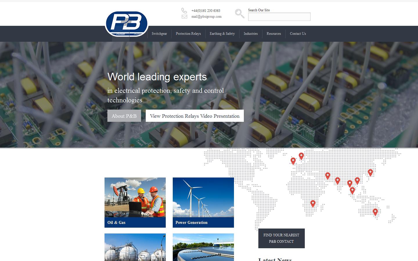 P & B Engineering Website