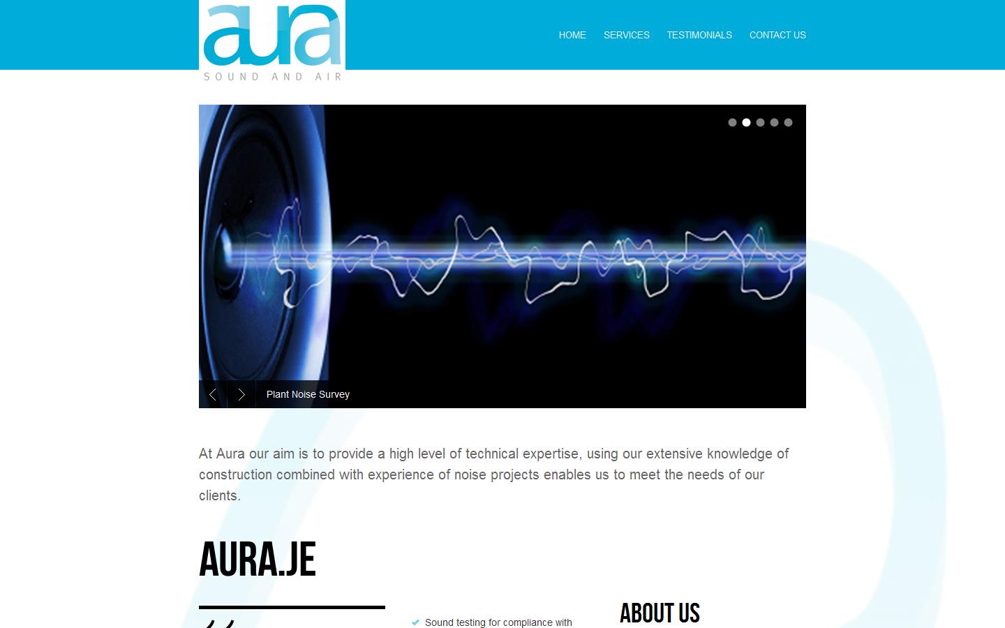 Aura Sound & Air Website