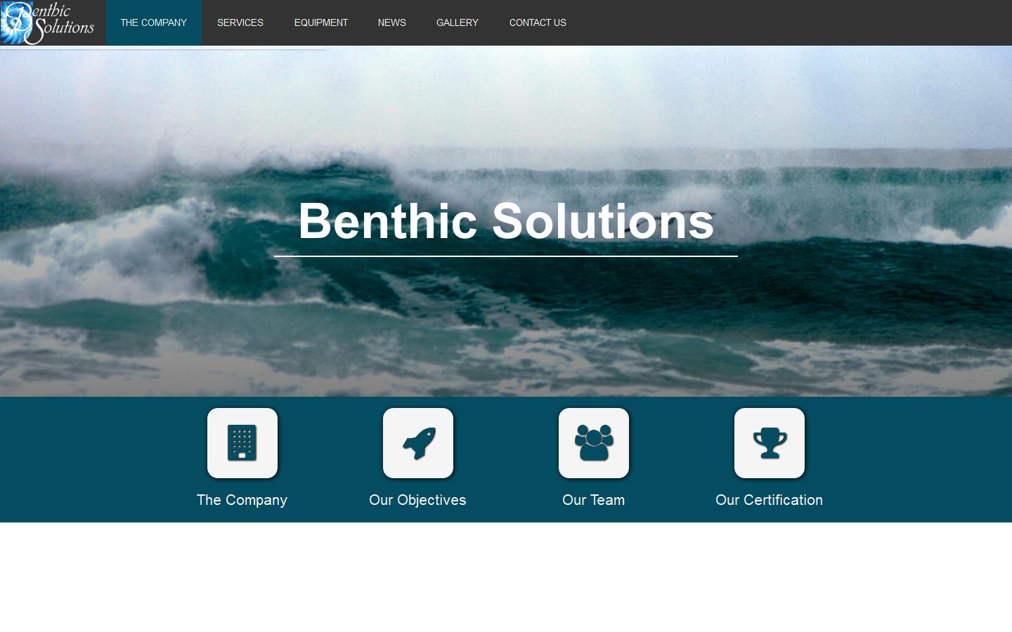 Benthic Solutions Ltd Website