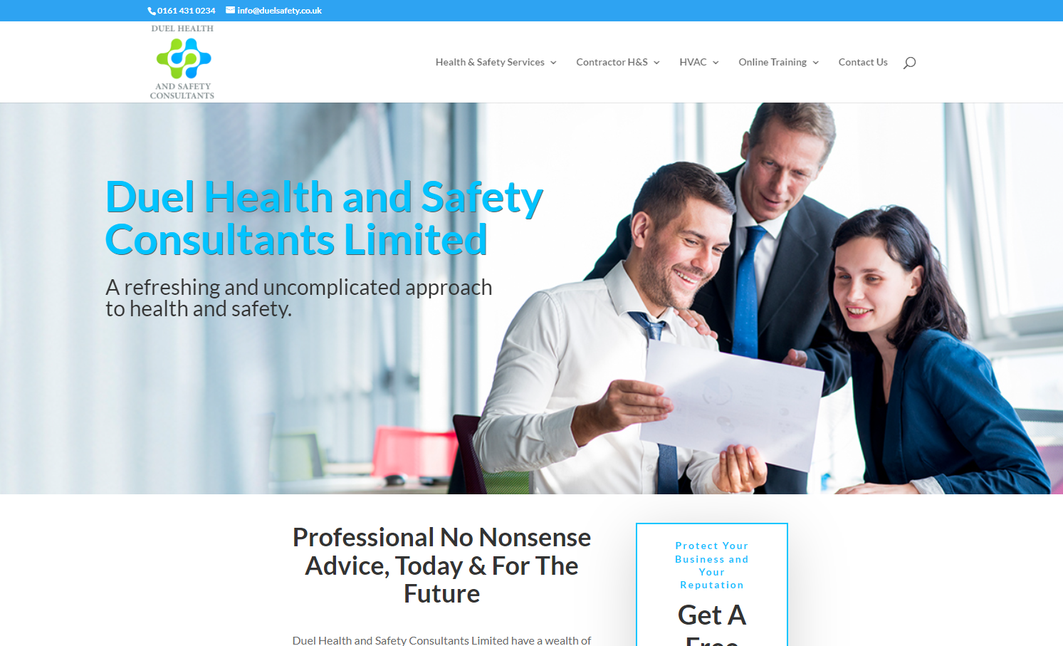 Duel Health & Safety Consultants Ltd Website