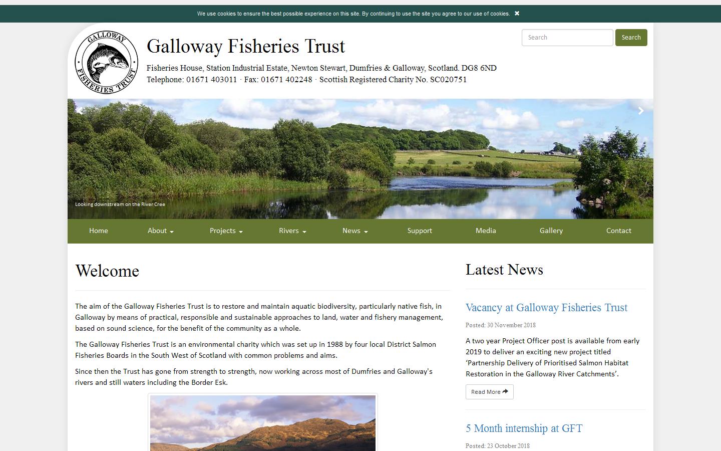 Galloway Fisheries Trust Website