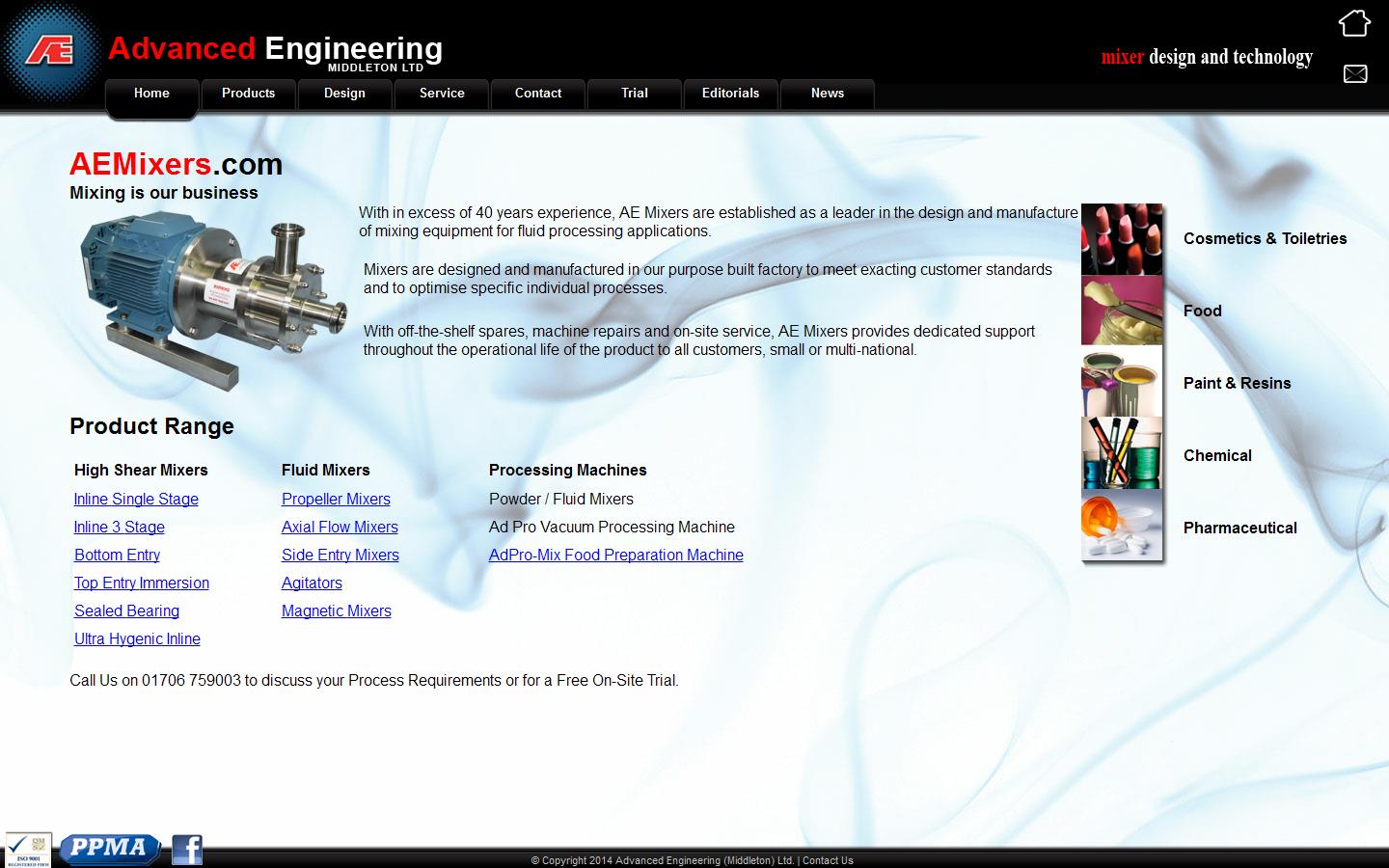 Advanced Engineering (Middleton) Ltd Website