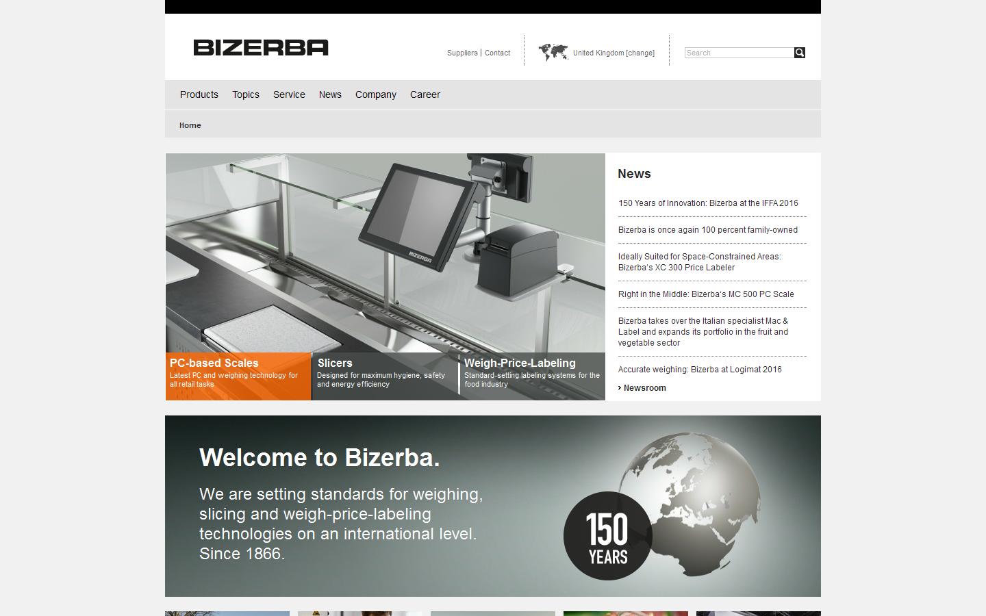 Bizerba UK Ltd Website