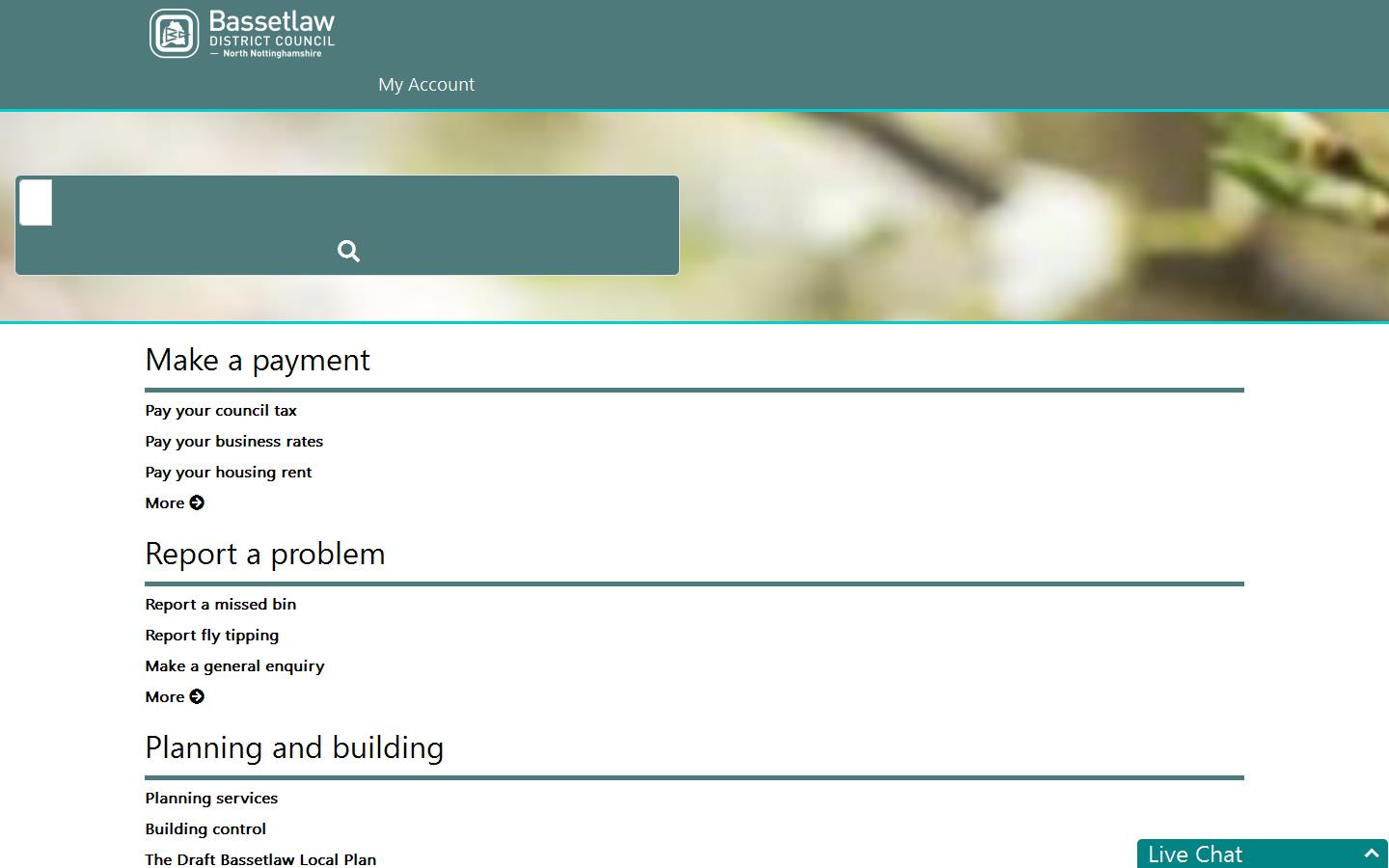 Bassetlaw District Council Website