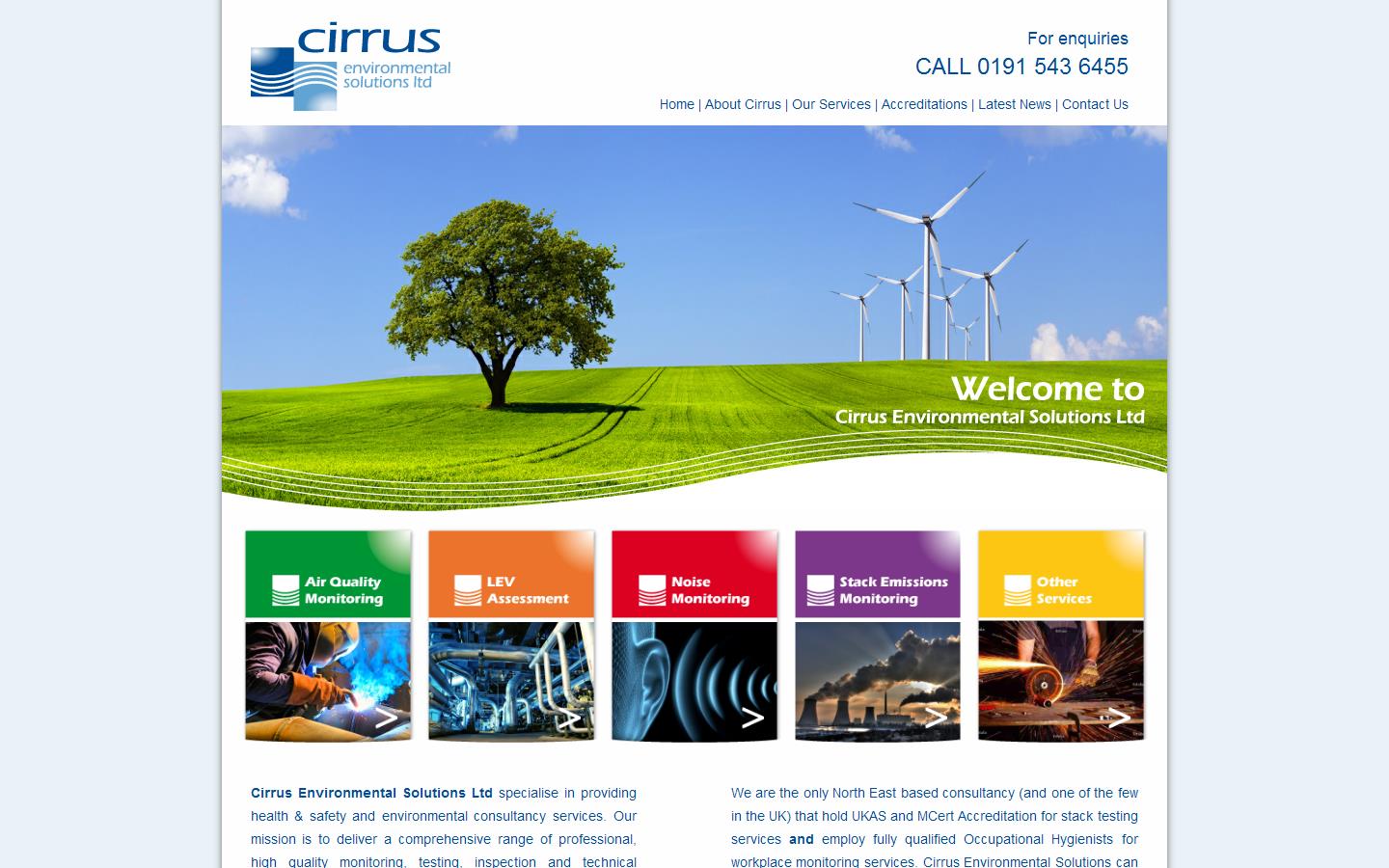 Cirrus Environmental Solutions Ltd Website