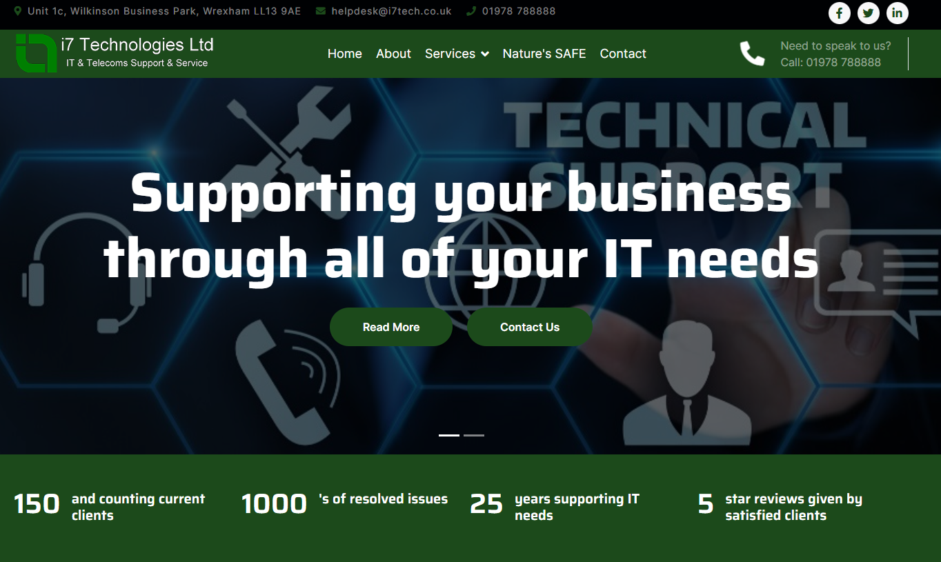 I7 Technologies Ltd Website