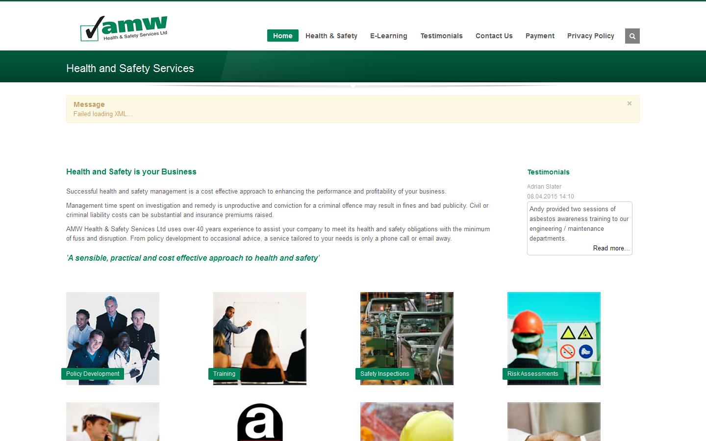 AMW Health & Safety Services Ltd Website