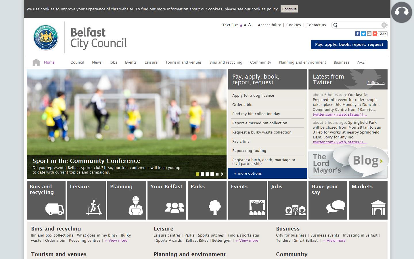 Belfast City Council - Health & Environmental Services Website