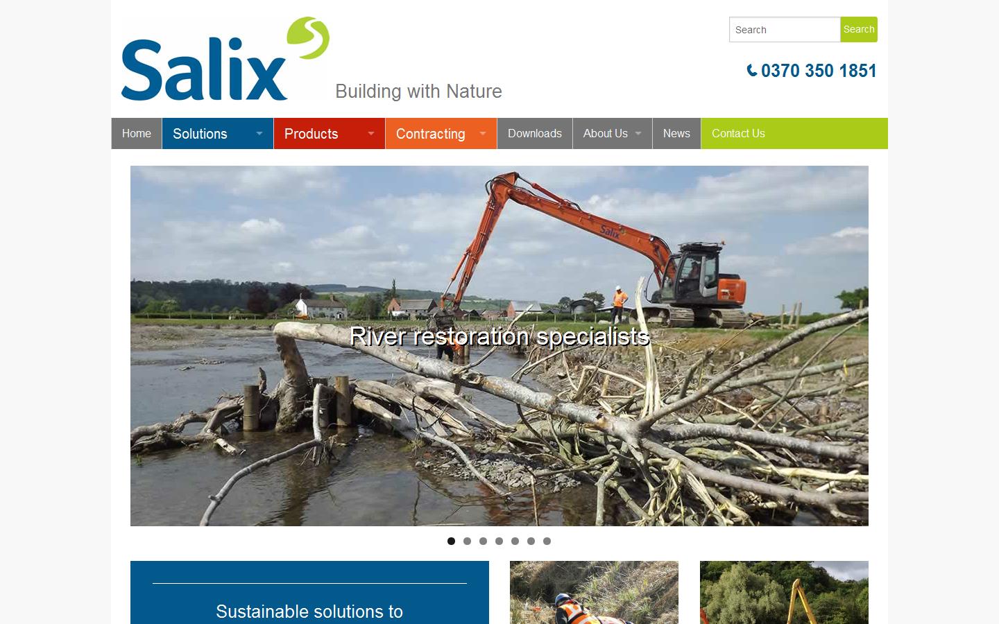 Salix River & Wetland Service Website