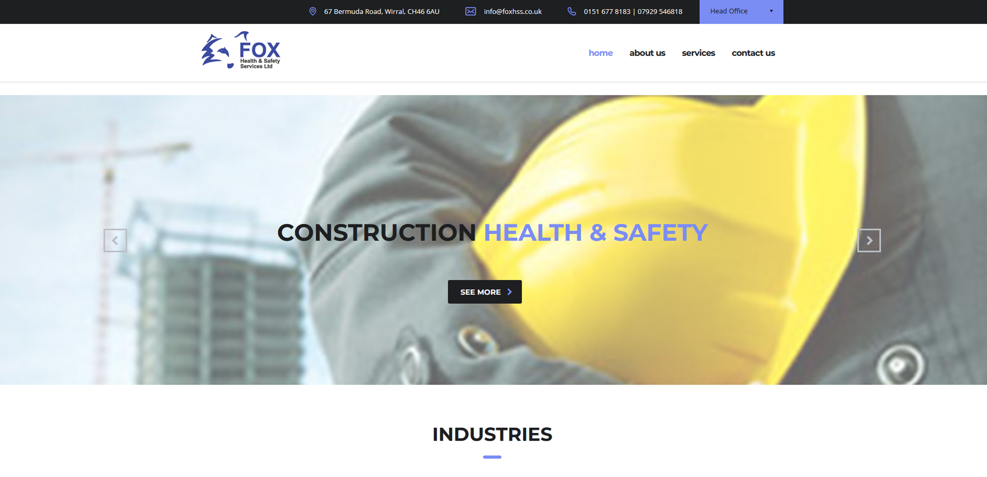 Fox Health & Safety Services Ltd Website