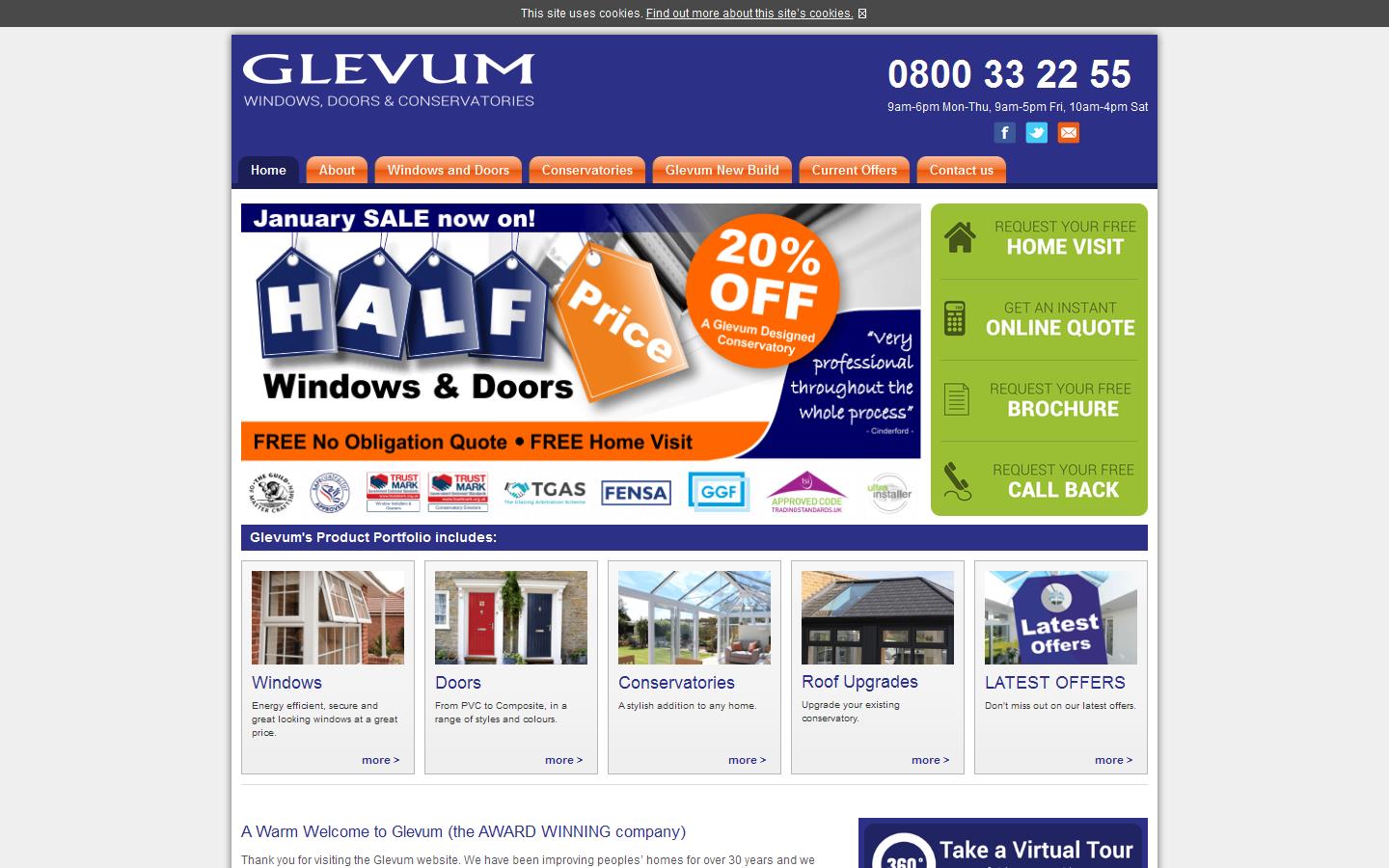 Glevum Windows Ltd Website