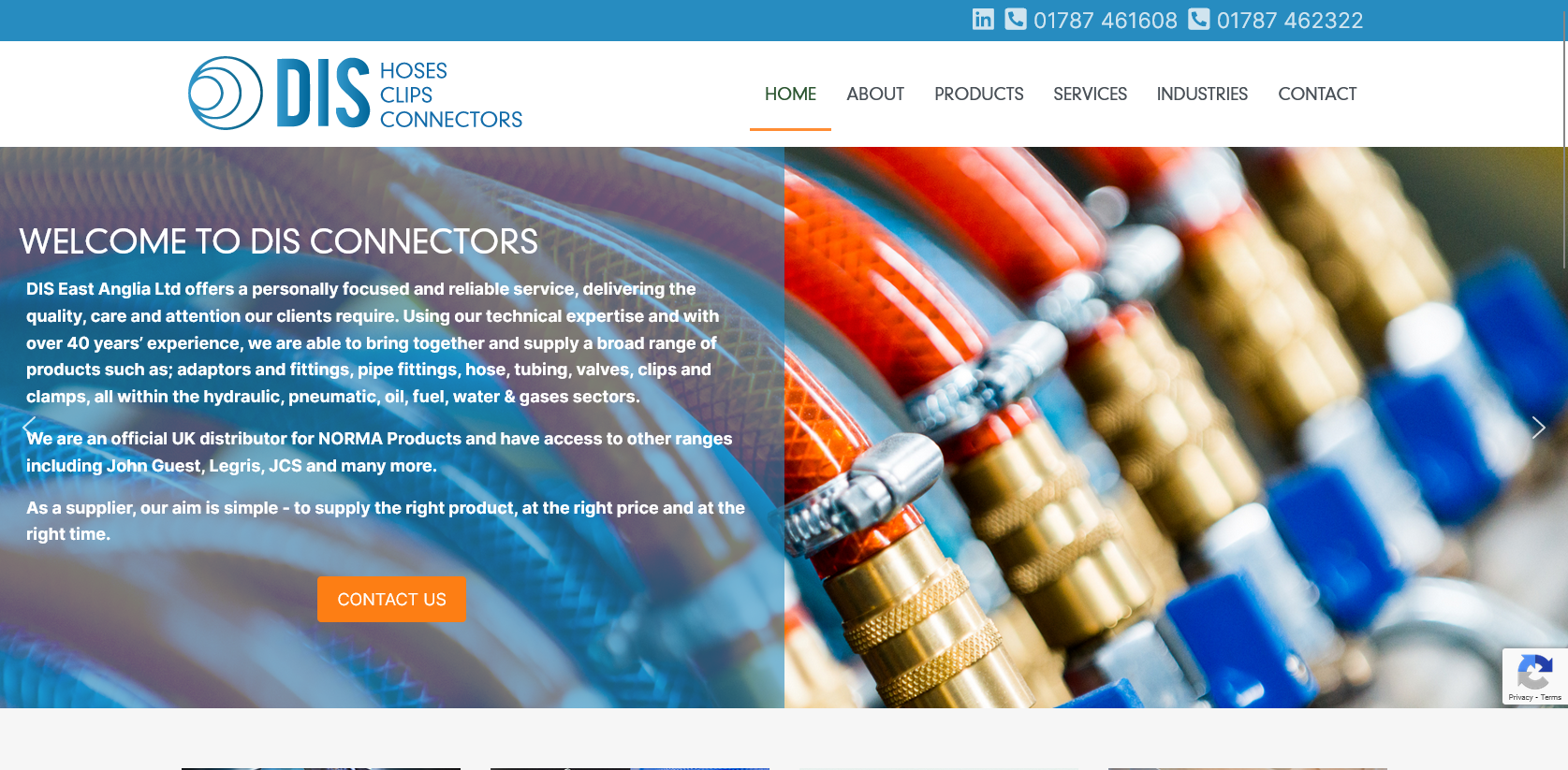 DIS Hoses, Clips & Connectors Ltd Website