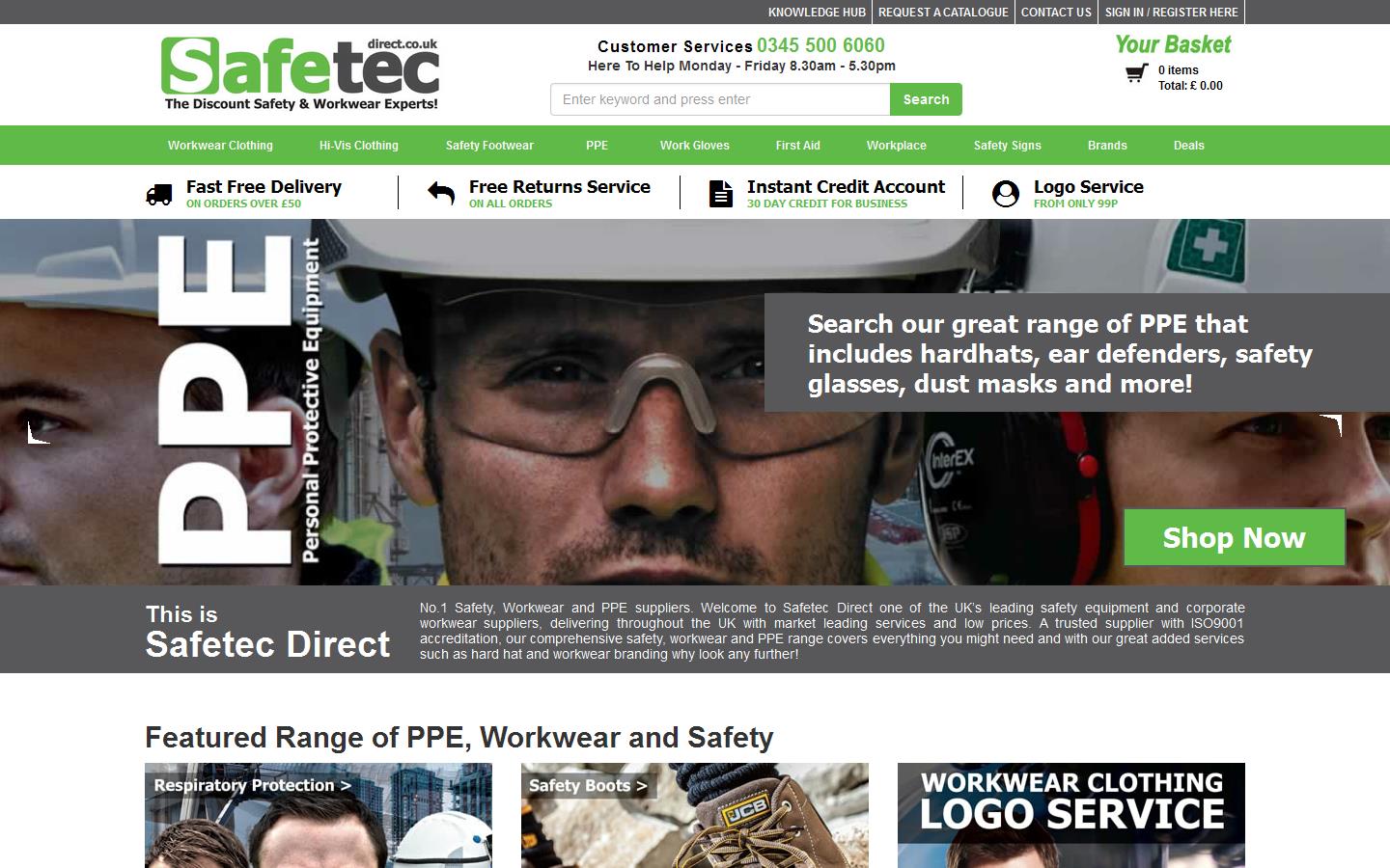 Safetec Direct Website