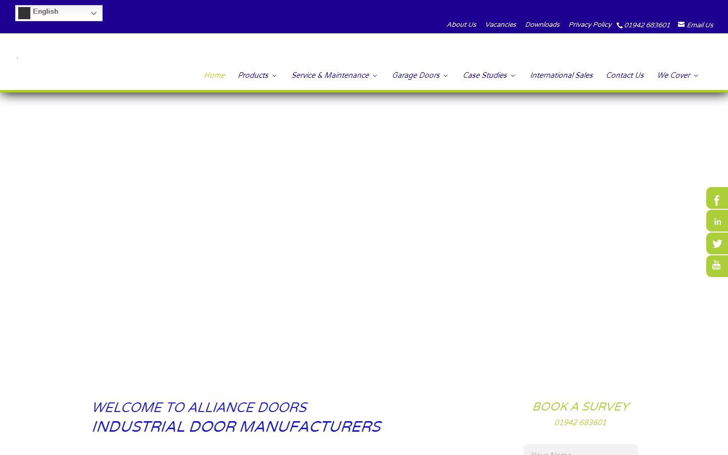 Alliance Door Engineering Ltd Website