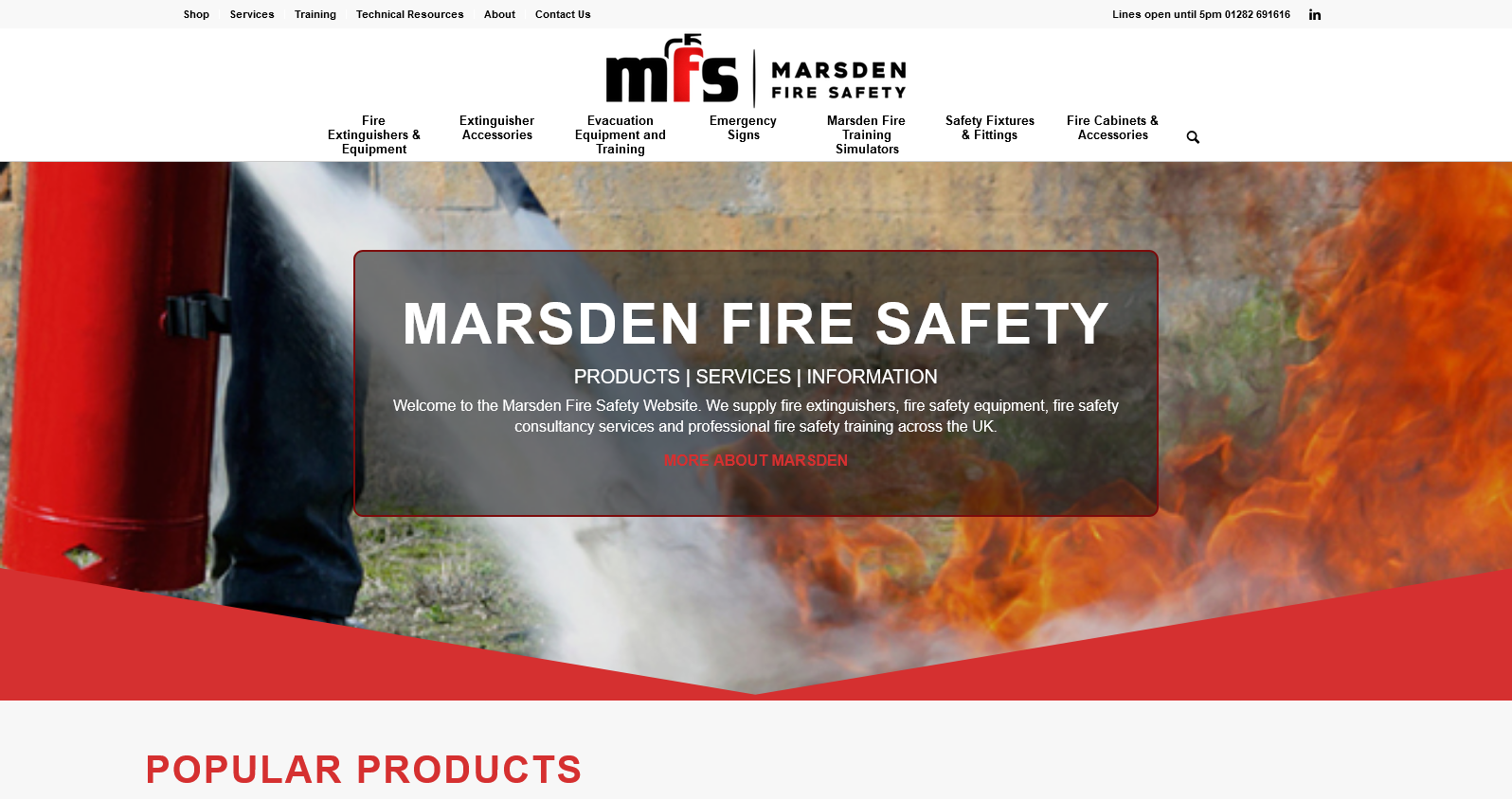 Marsden Fire Safety Ltd Website