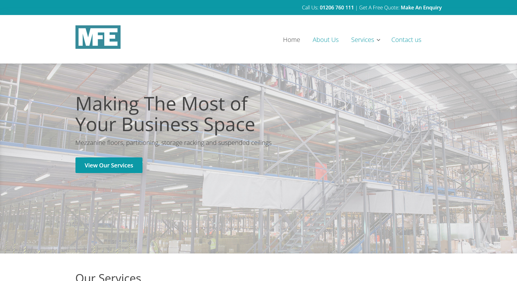 Mezzanine Floor Engineering Ltd Website