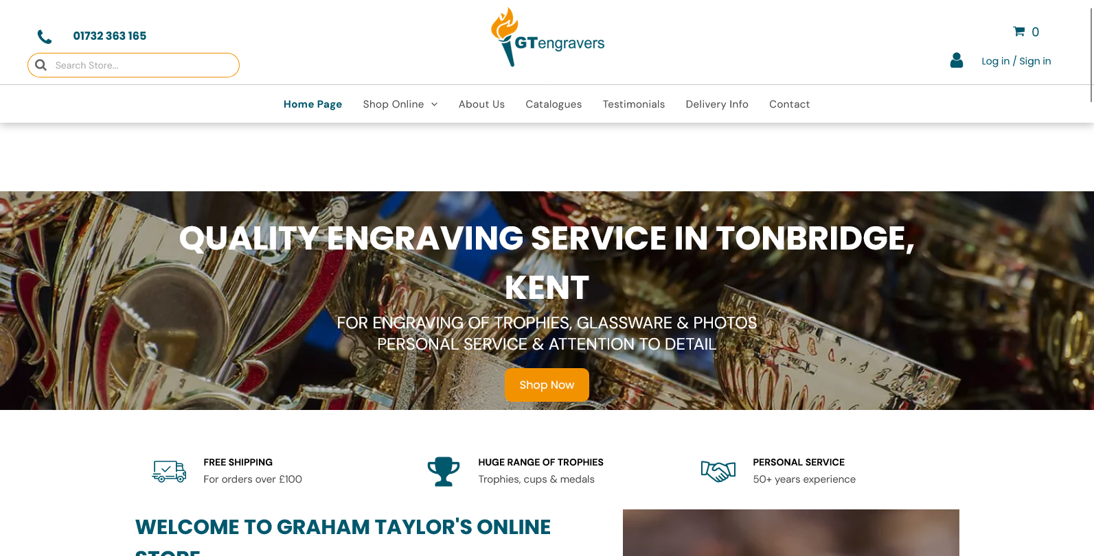 Graham Taylor Engravers Ltd  Website