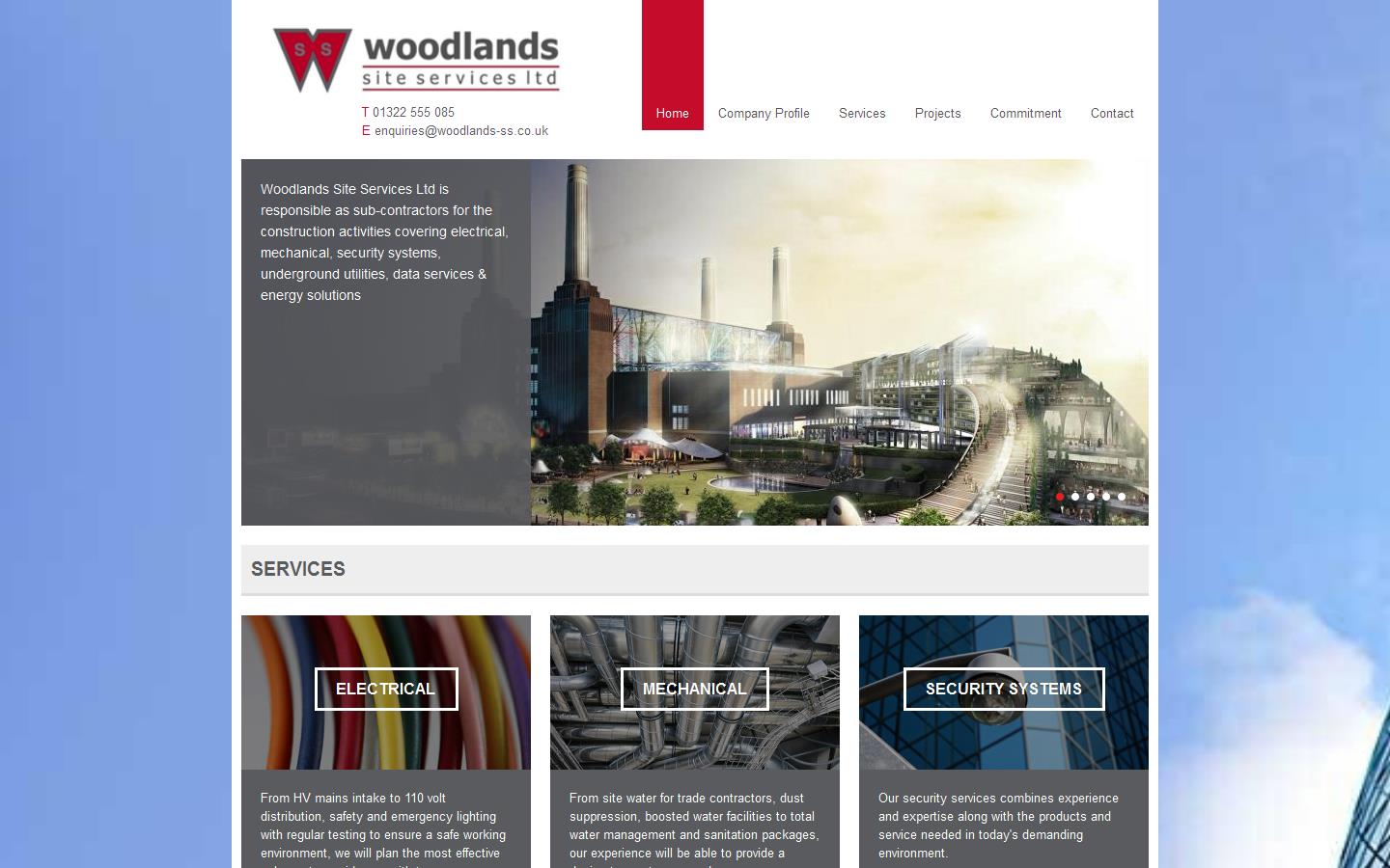 Woodlands Site Services Ltd Website