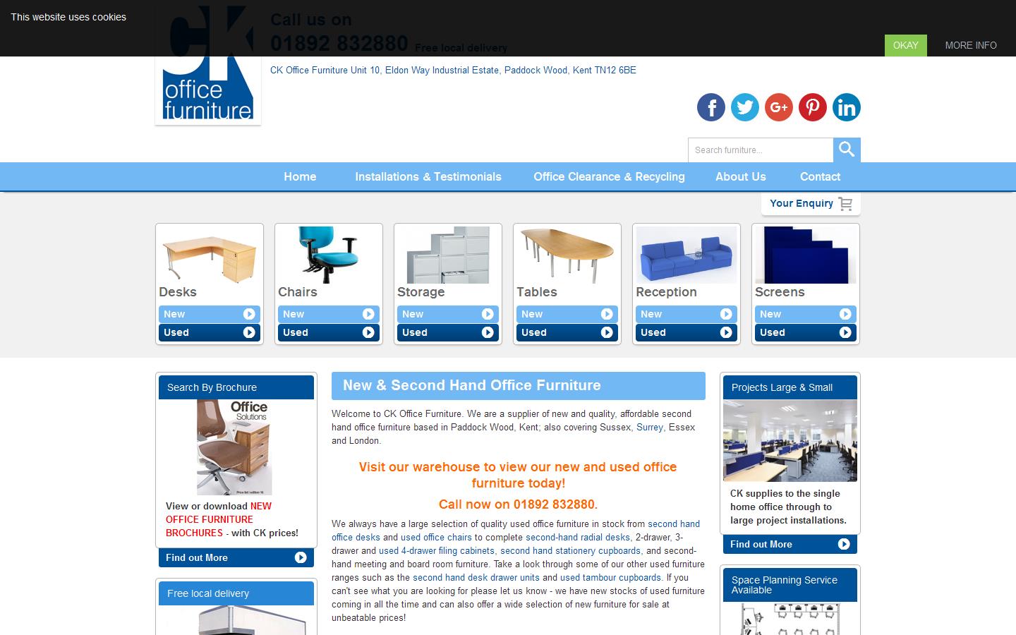 C K Office Furniture Website