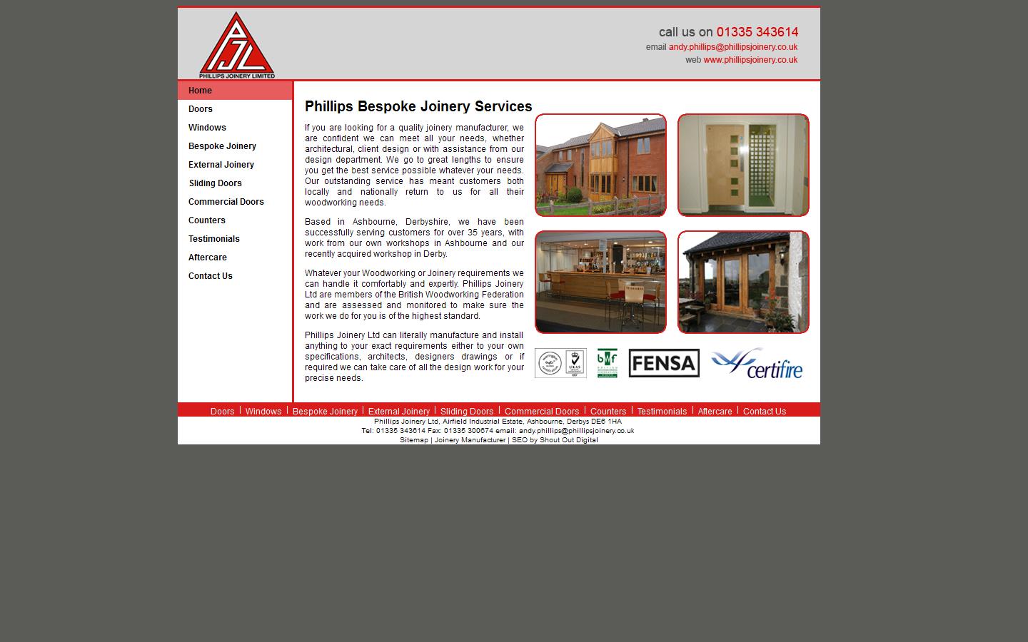 Phillips Joinery Ltd Website