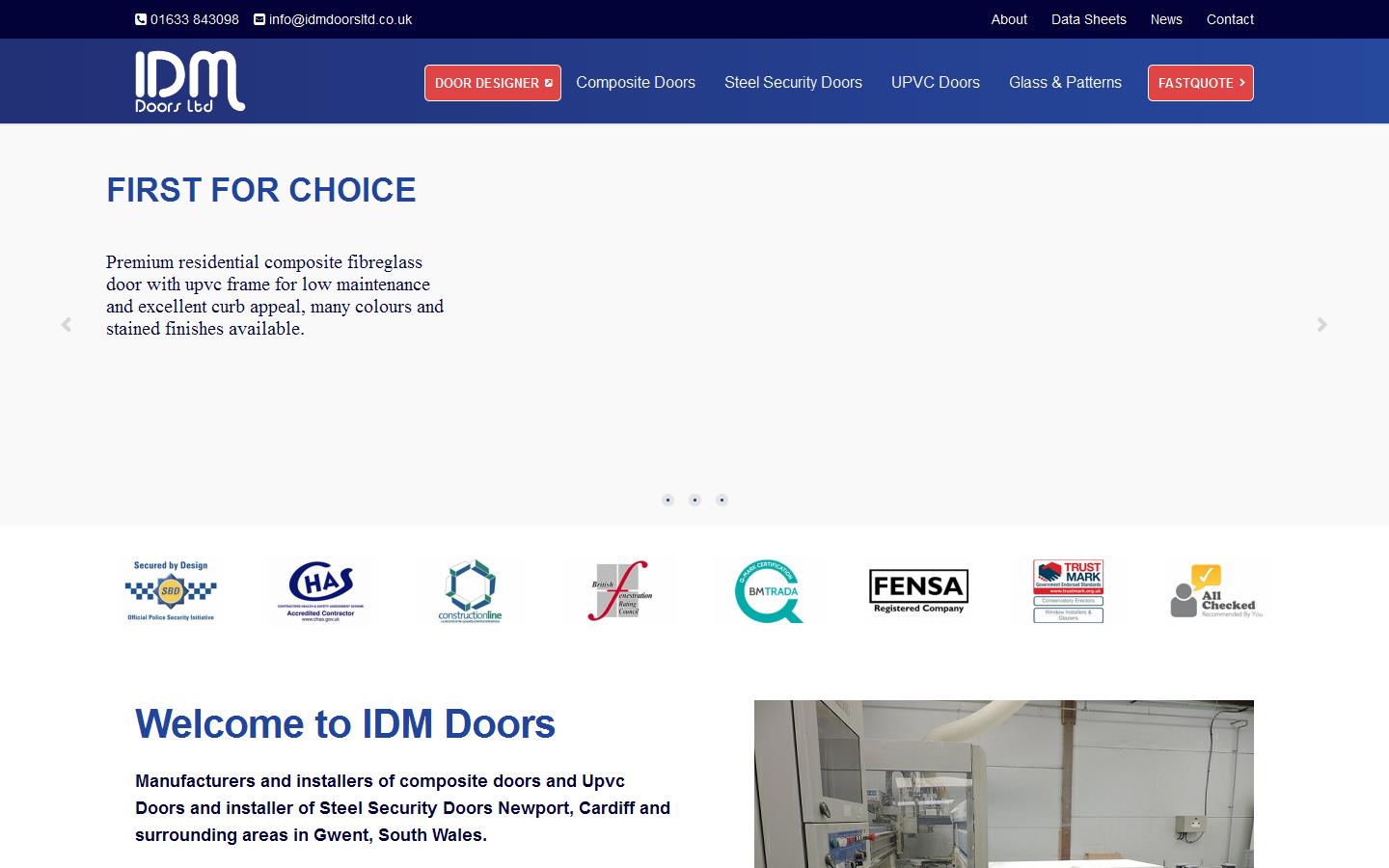 Idm Doors Ltd Website