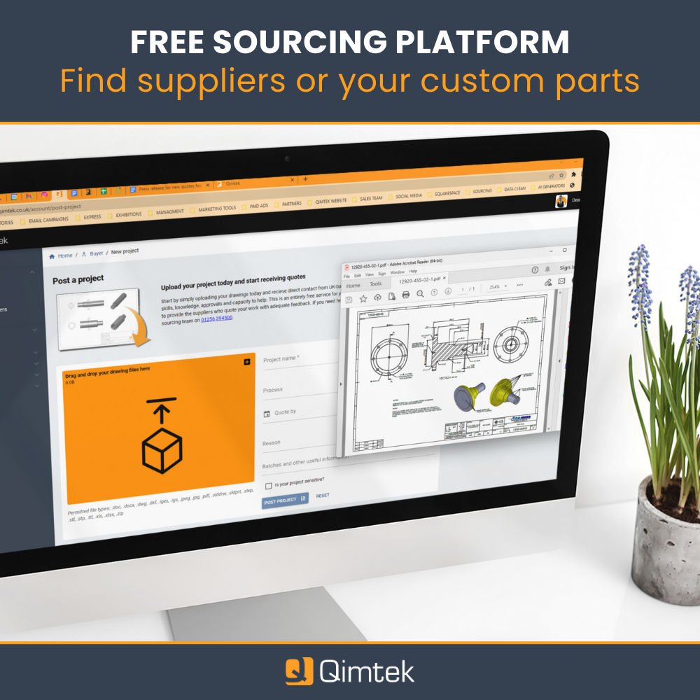 Qimtek - Source custom parts with our free engineering and manufacturing sourcing platform