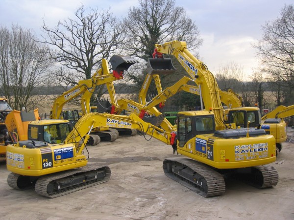 Excavator stickers & signs