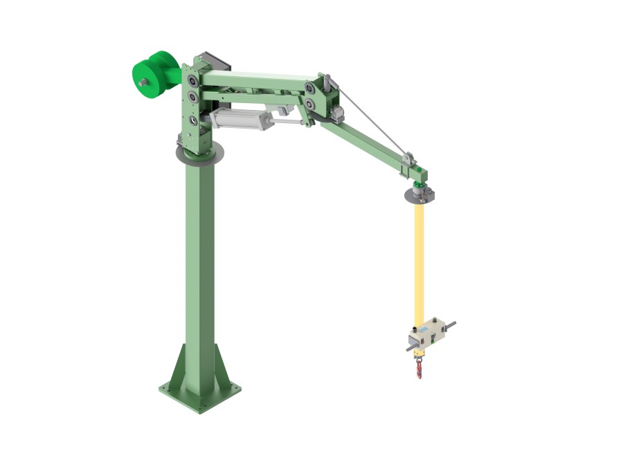 PN Ergo (PN) &minus; pneumatic manipulator with rigid vertical arm suitable for handling large, offset loads