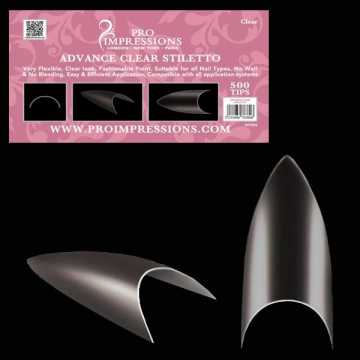 Advance Clear Stiletto Nail Tips